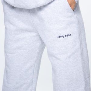 Sporty & Rich gray logo sweatpants